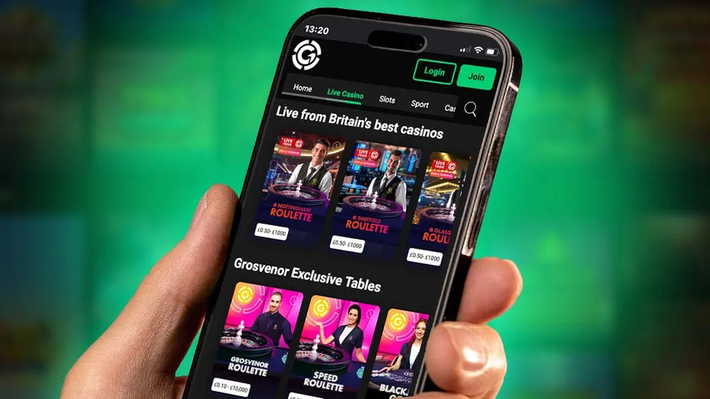 Grosvenor Casino App Screenshot